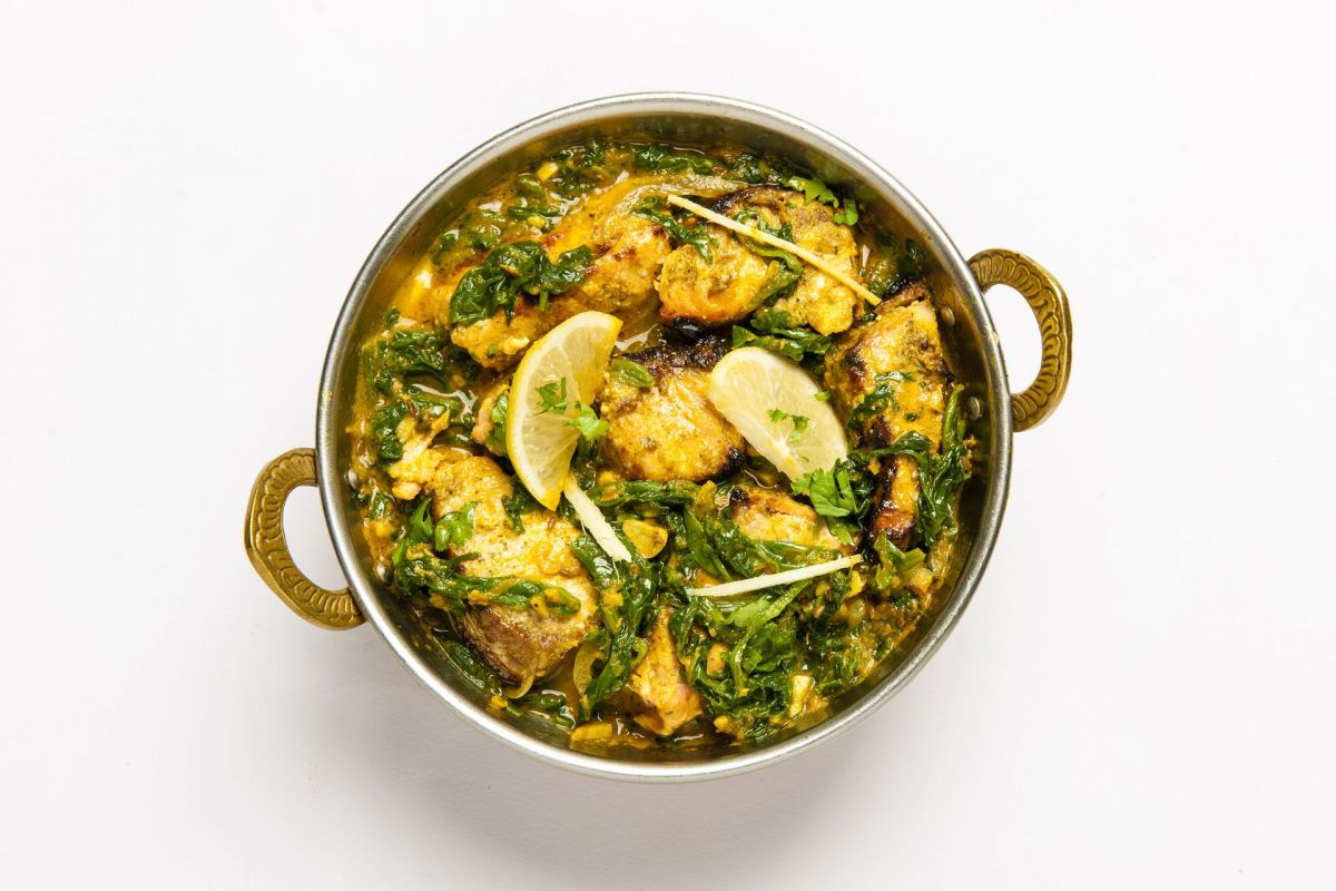 Salmon spinach